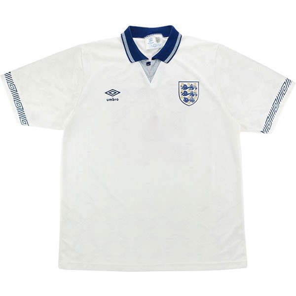 Tailandia Camiseta Inglaterra 1ª Retro 1990 Blanco